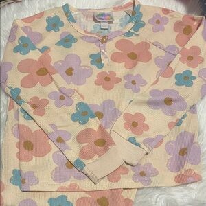 Magic Floral Kids Pajama Set - Pink, Purple, Blue